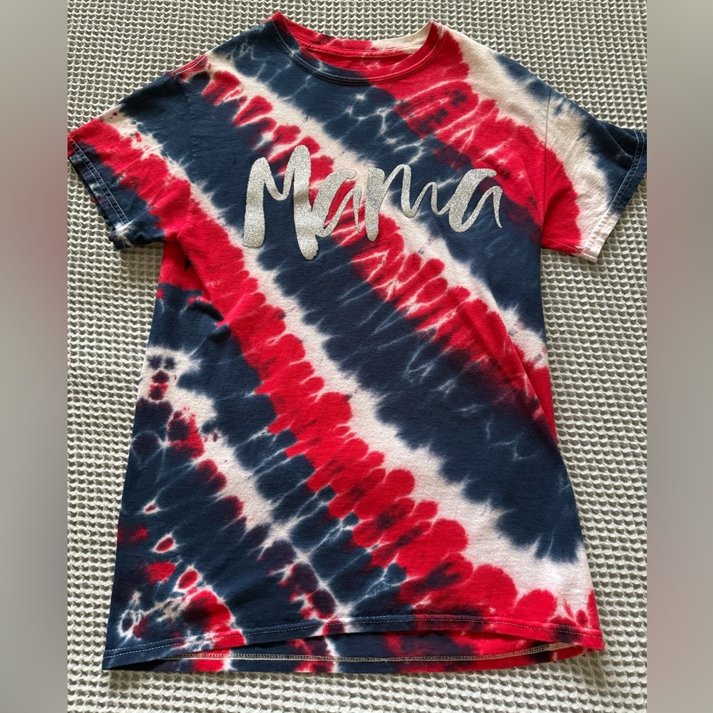 Gorgeous “Mama” tie dye shirt